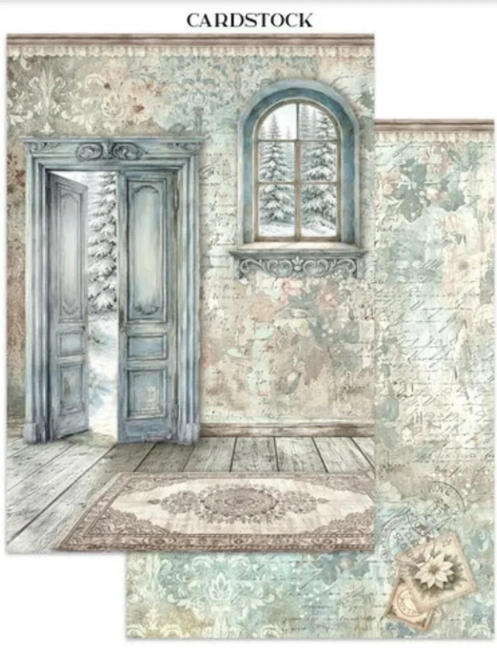 Stamperia White Christmas Collection Junk Journal Book NWT New Release